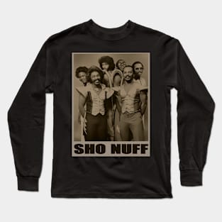 sho nuff retro vintage potrait Long Sleeve T-Shirt